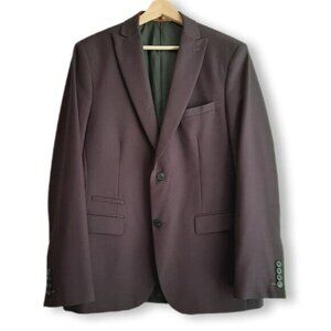 RW&CO nwot - Tailored Fit Blazer Jacket Deep Plum Purple Men's Sz 40